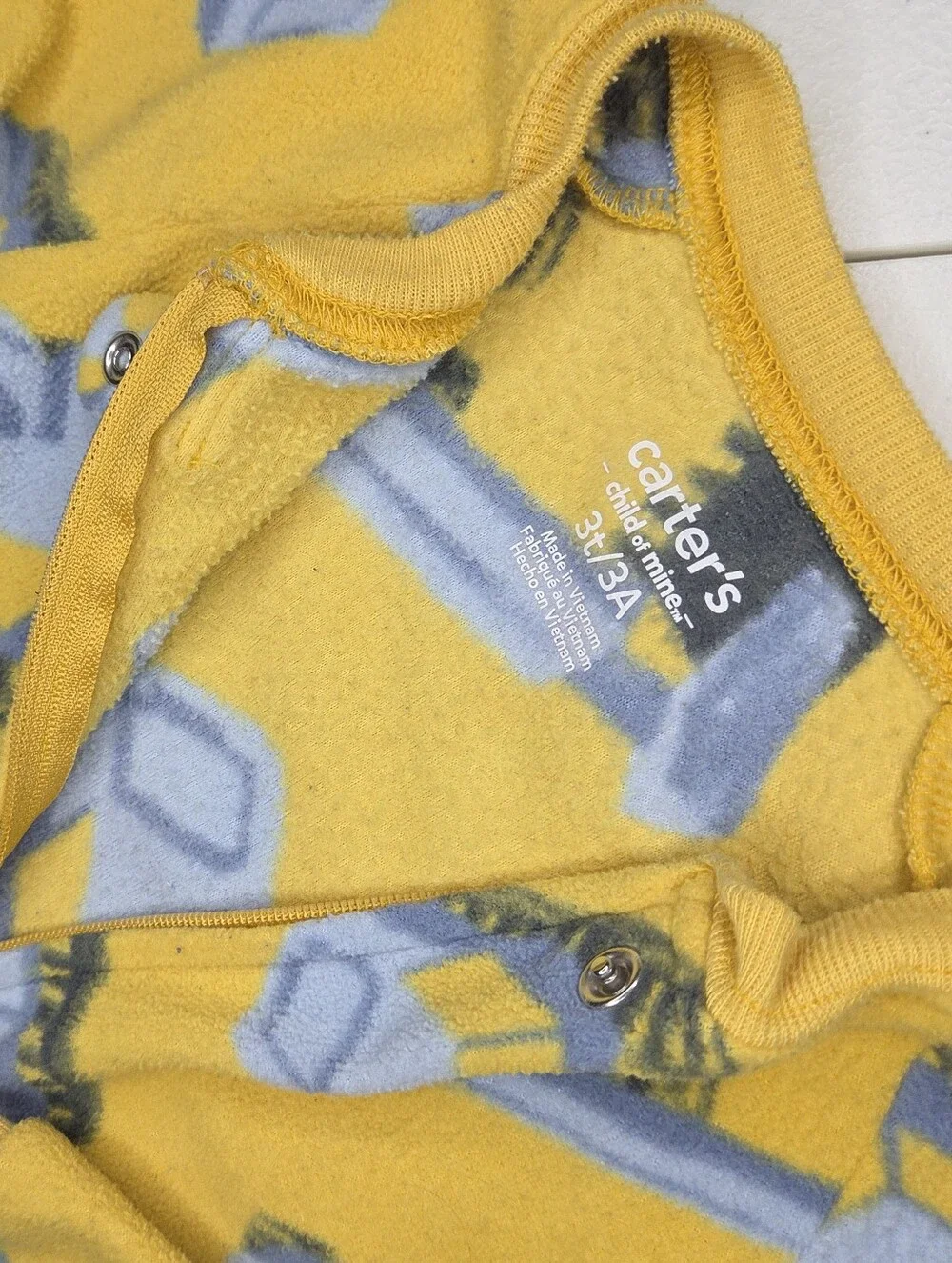 Carter’s 3T Footie Pajamas Lot of 4 Boys Fleece Sleepers Bears Penguins